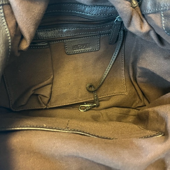 Michael Kors leather bag, brown, 13”w, 6”d 13”h - Picture 7 of 8